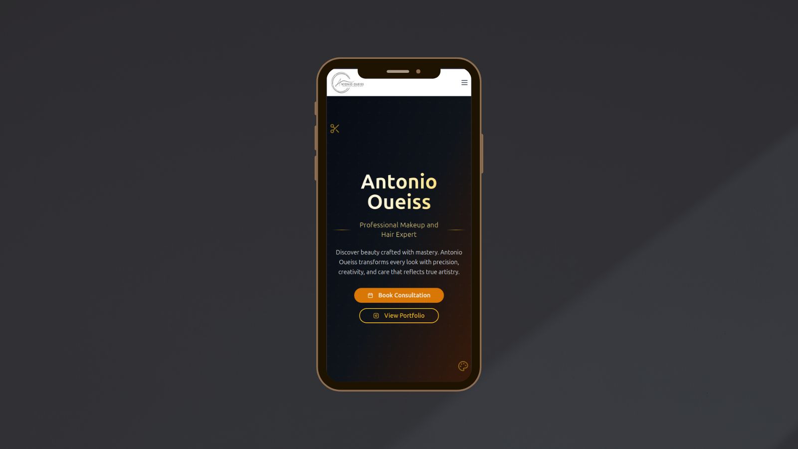 Antonio Oueiss Salon project proof