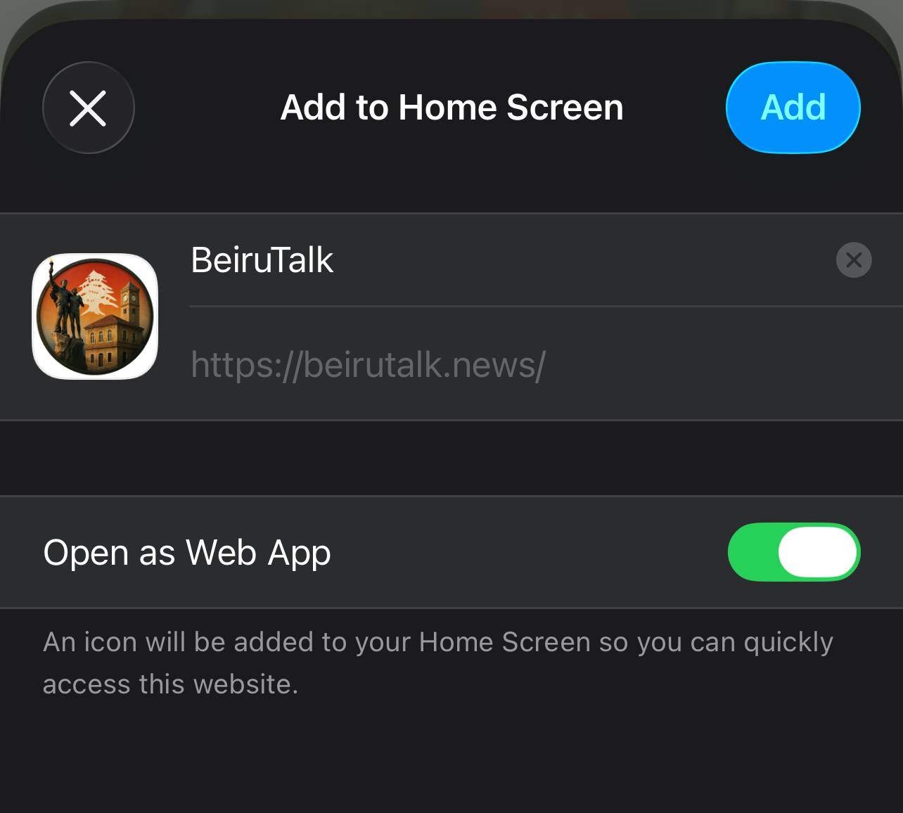 BeiruTalk interface demonstrating a restrained, readable news layout designed for solo publishing