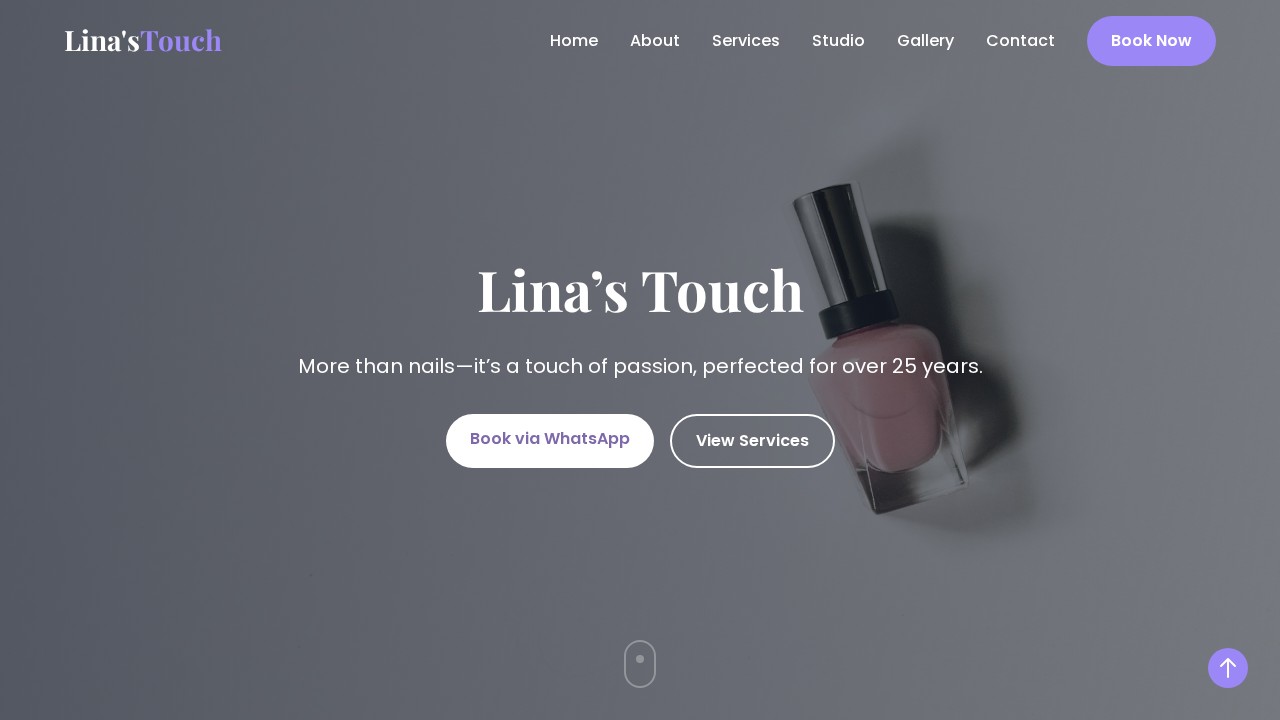 Lina’s Touch — Brand-led Website — Curvea Design work