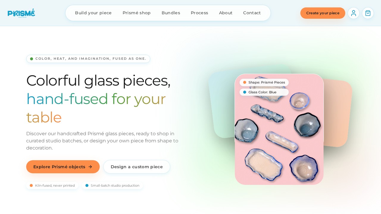 PRISMÉ — Shopify Store & Customizer — Curvea Design work